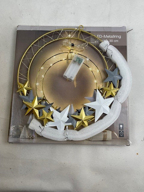 LED-Metallring "Stars", 30cm (B-Ware)