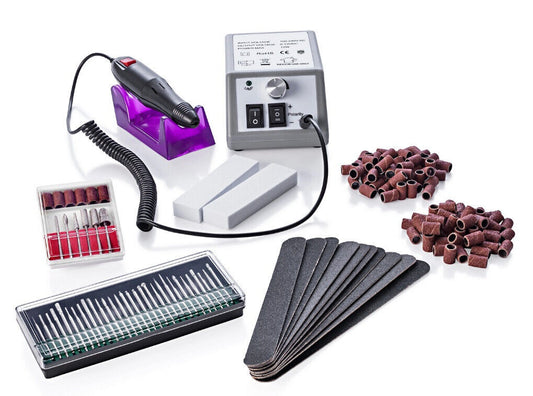 Profi Nagelfräser-Set, Maniküre Pediküre Pflegeset Nagelpflege Nagelstudio
