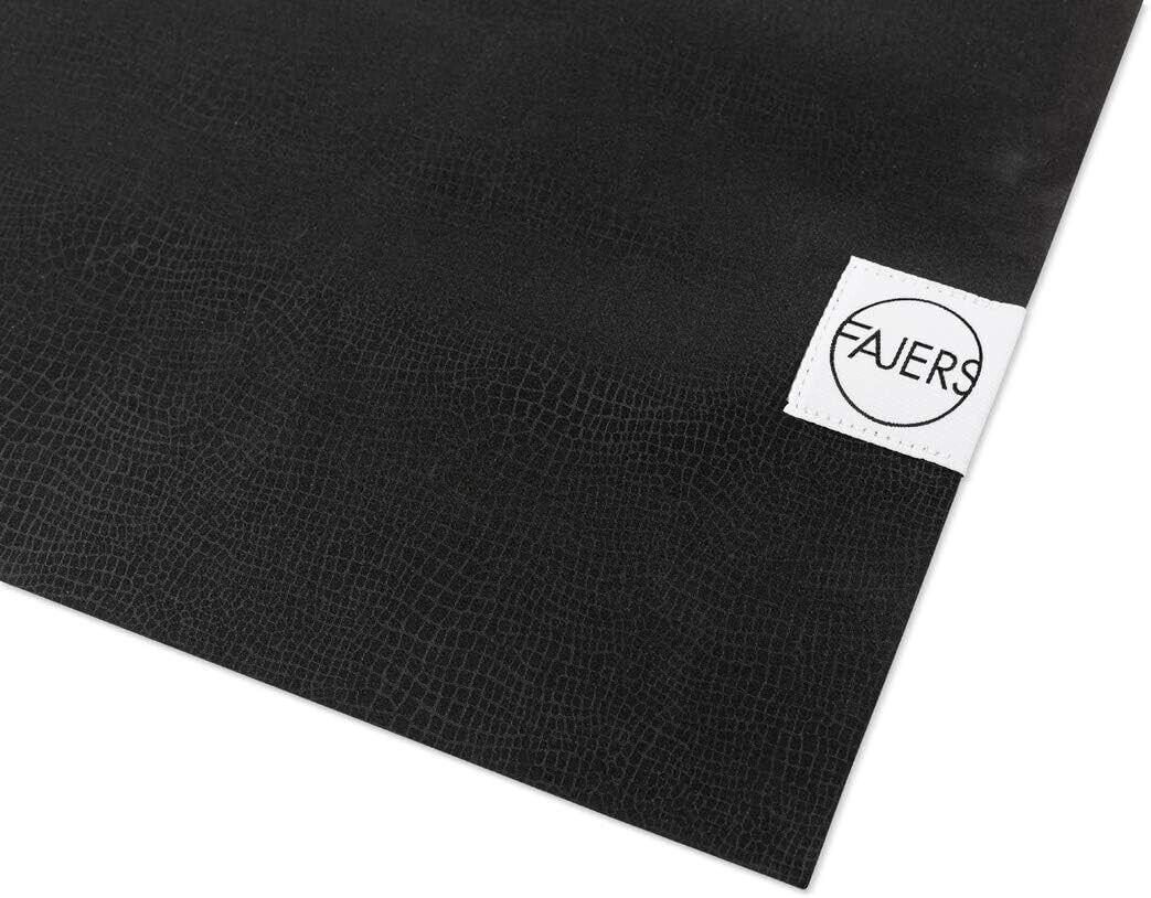 Fajers Reise-Yogamatte extrem Grip 180x61cm in schwarz