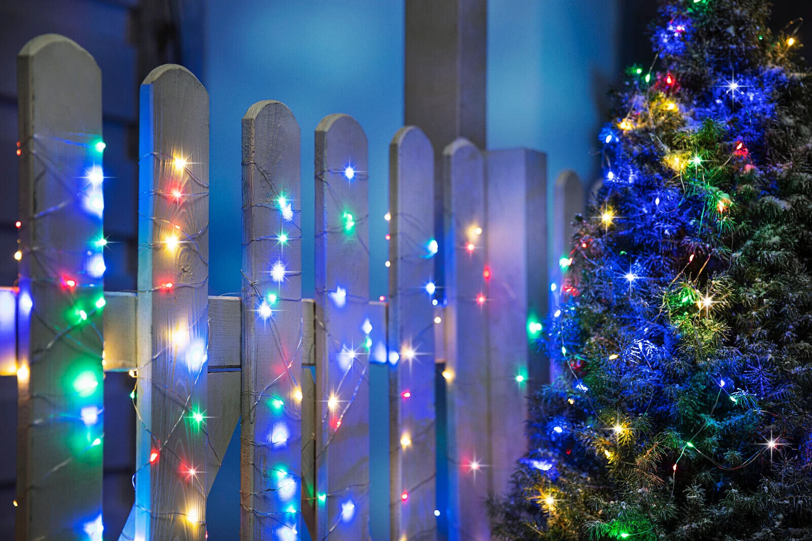 LED-Lichterkette "Colori Garden" 10m, 100 LEDs Garten-Deko LED Outdoor
