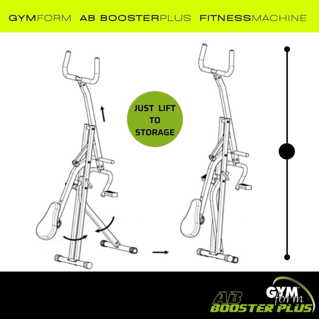 GYMFORM Heimtrainer Ab Booster Plus Trainingsgerät Ganzkörper Fitnessgerät