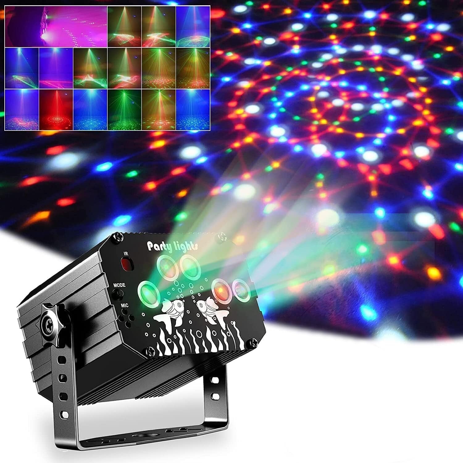 Disco Light, Party Decoration, Disco Light, DJ Light, Music Controlled with Remo