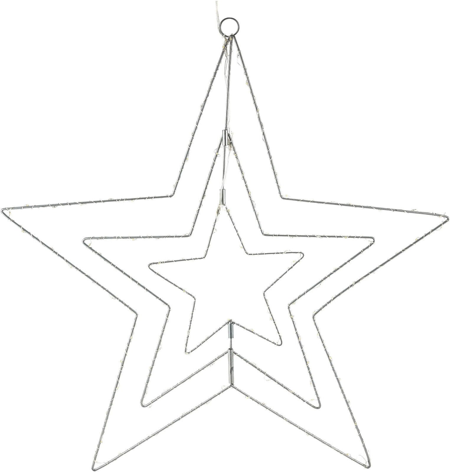 LED-Deko Stern-Mobile, 56 cm aus Metall Advent Deko Weihnachtsdeko Dekoration
