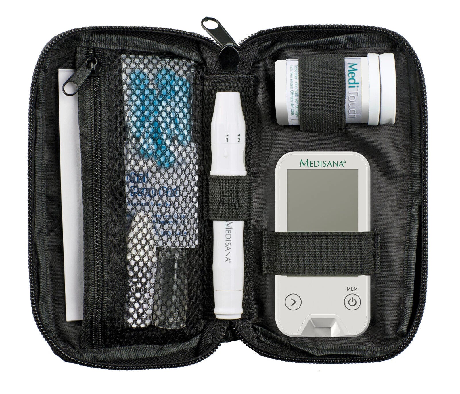 medisana MediTouch 2 mg/dL Blutzuckermessgerät, Starterset - B-Ware