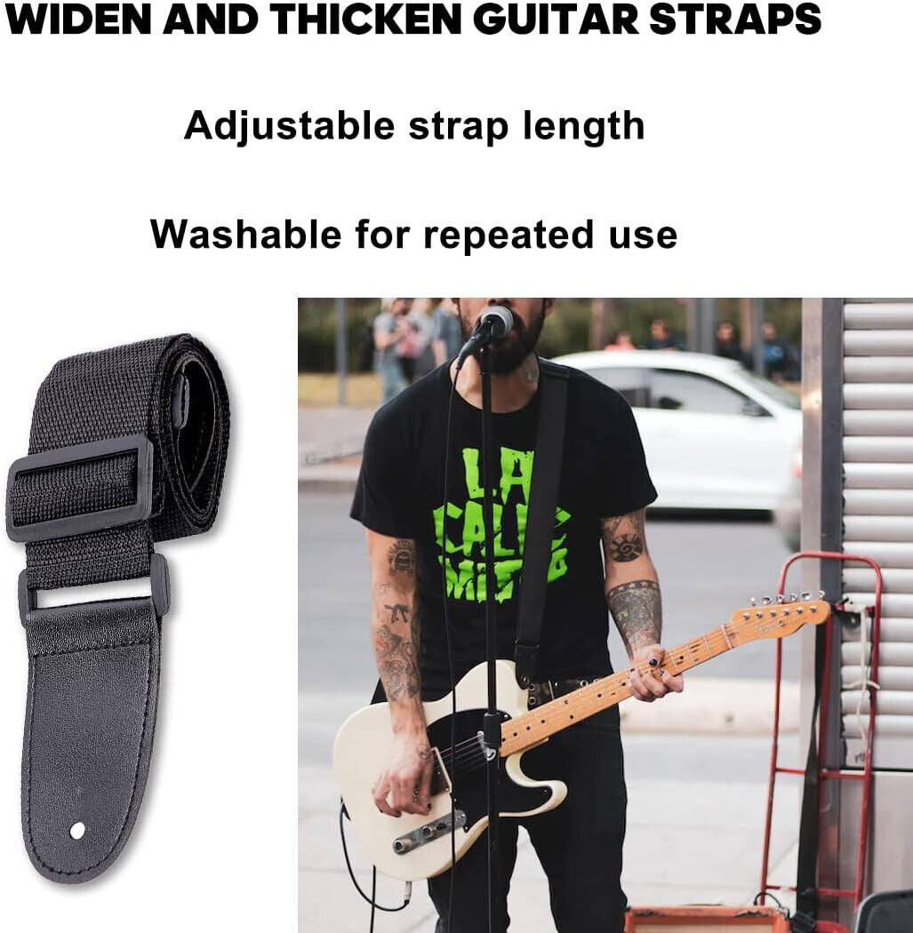 Gitarrengurt Verstellbarer Baumwolle Gitarren-Gurt Gitarrenband für E-Gitarre