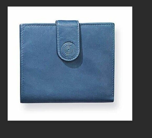 HJP Damenbörse Mandala Farbe: jeansblau echtes Leder