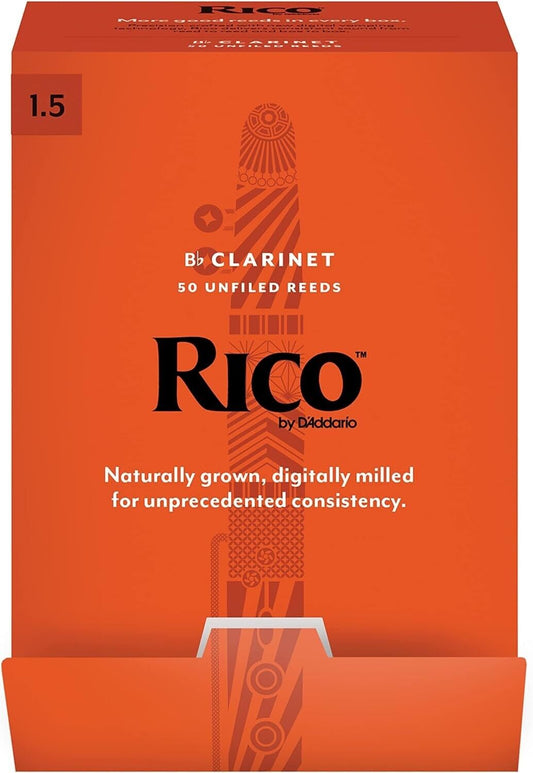 Rico by D'Addario Bb-Klarinettenblätter | Hochpräzise gefertigt | Böhm | Klarine
