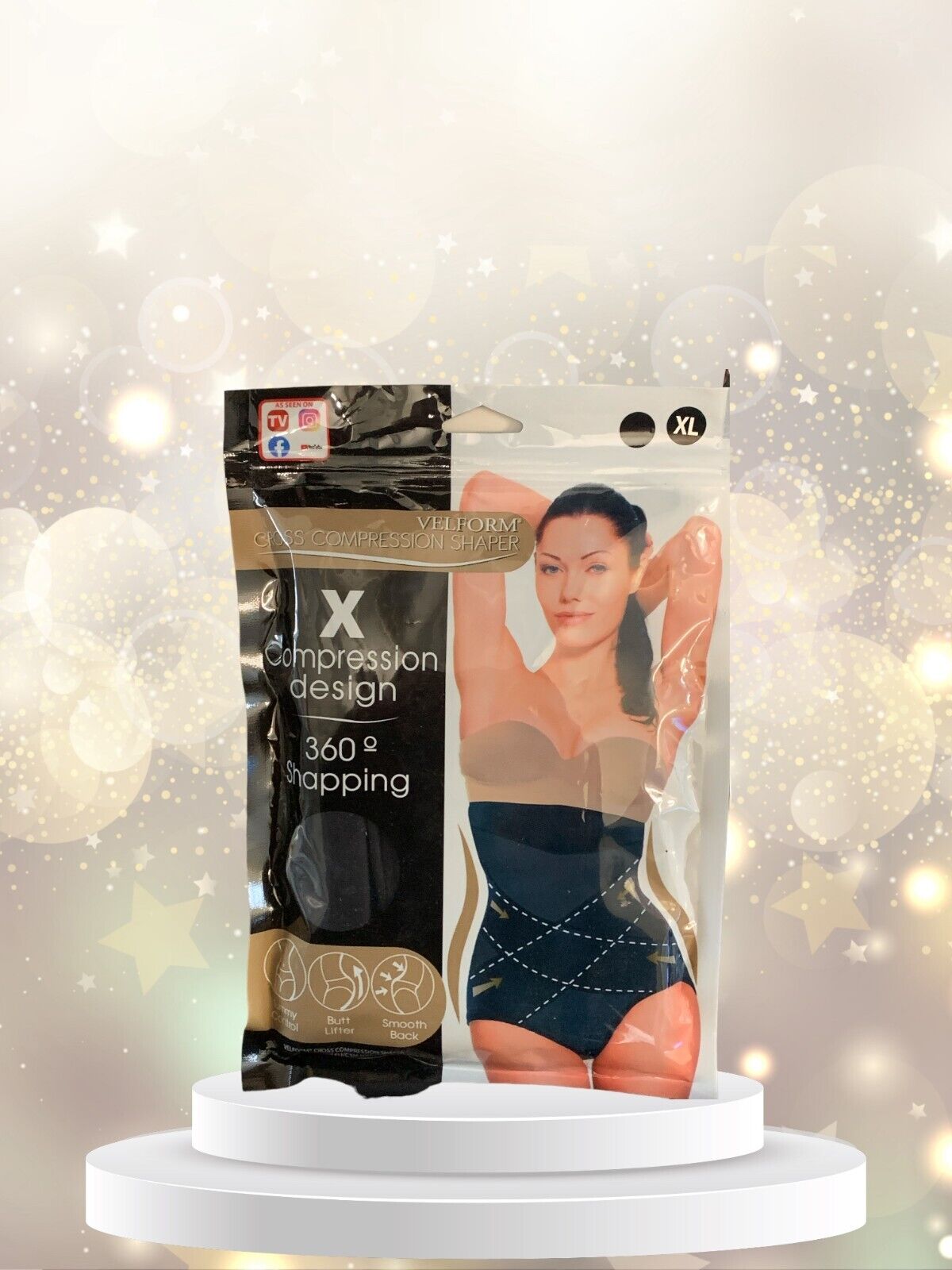 Velform Cross Compression Shapewear 1+1 GRATIS Größe XL