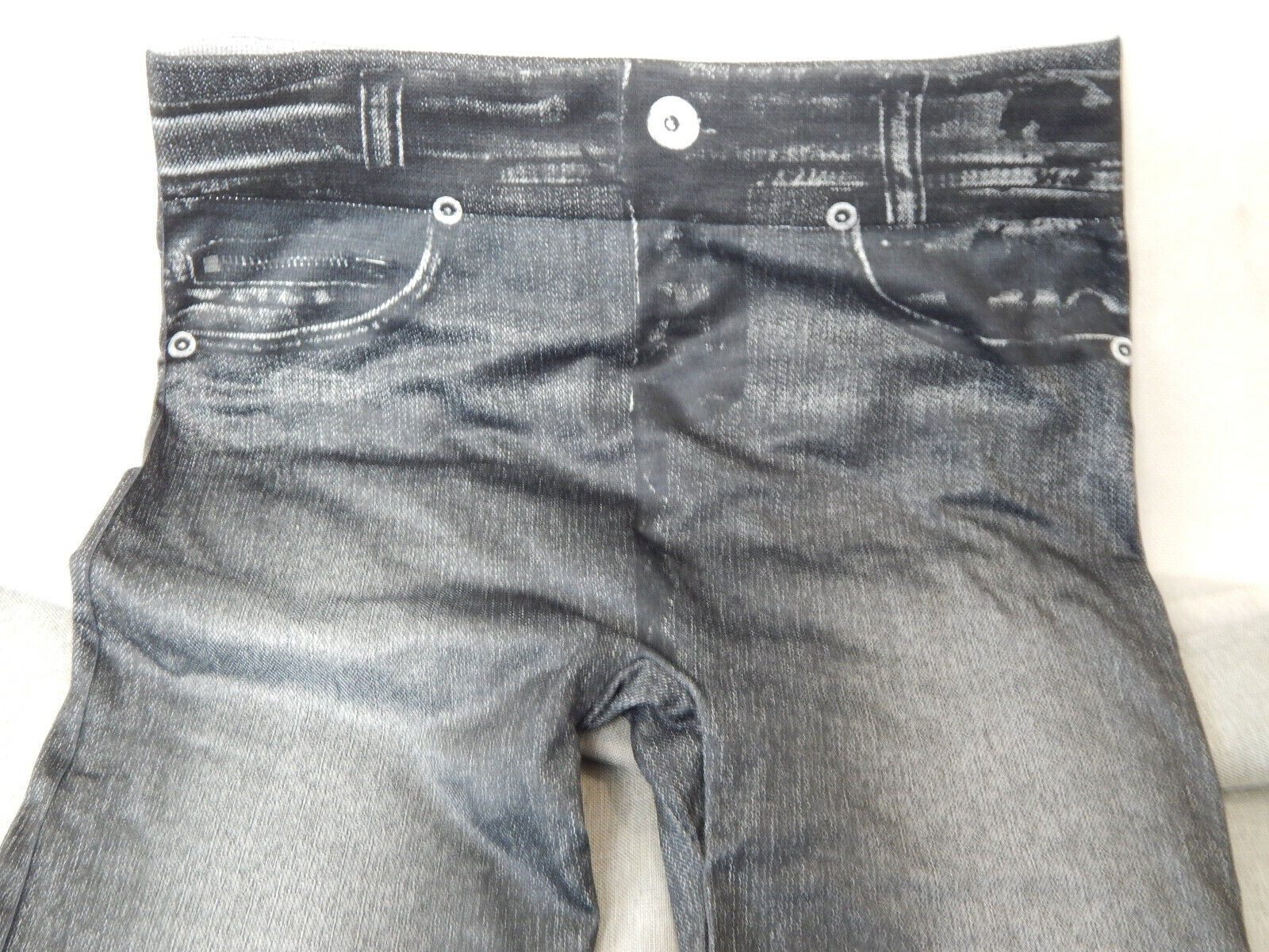 3 Stück  Damen Leggings Hose Slim Jeans Optik  S-M in grau
