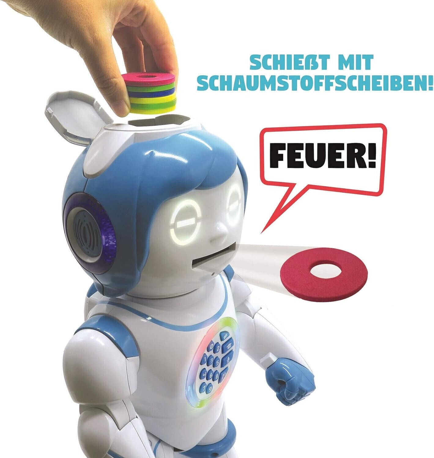 Lexibook ROB90DE Powerman Kid - Pädagogischer und zweisprachiger deutsch Roboter
