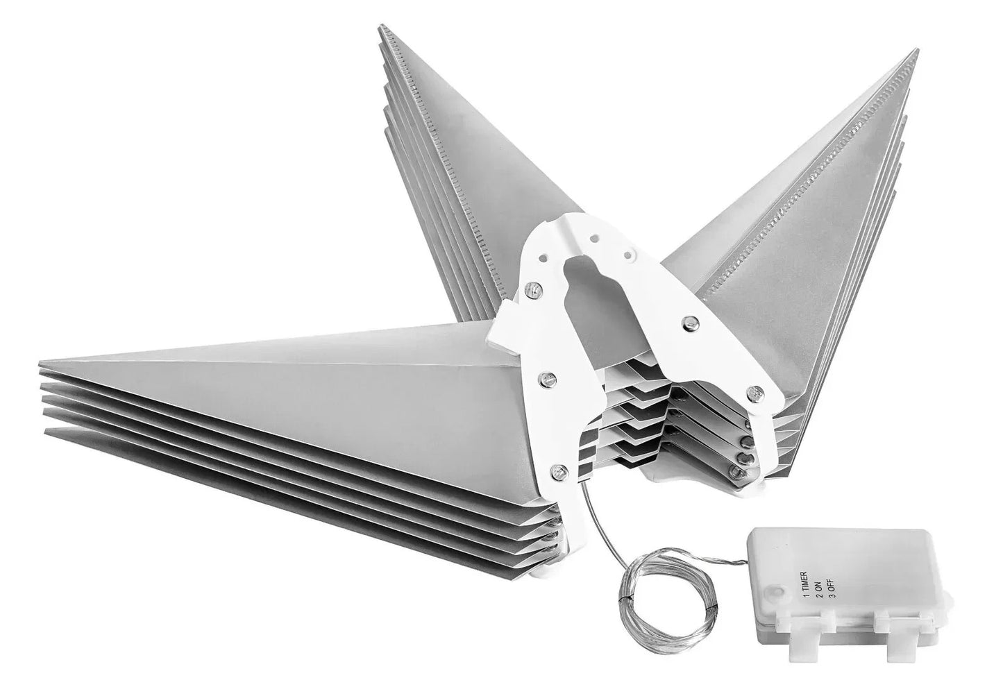 LED-Außenstern Weihnachten 20 warmweiße LEDs Ø 56 cm Dekoration Stern - Wie neu