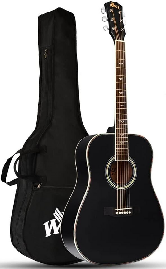 Anfänger Gitarren 41 Zoll mit Gitarrentkoffer, Stimmgerät, Gurt, Plektren, Extra