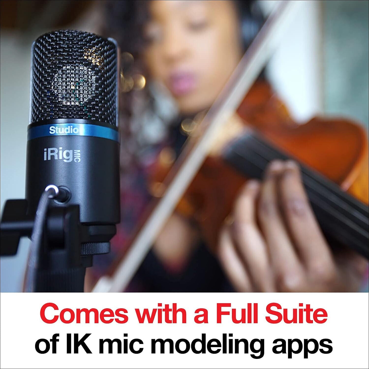 IK Multimedia iRig Mic Studio Mikrofon schwarz Microfon