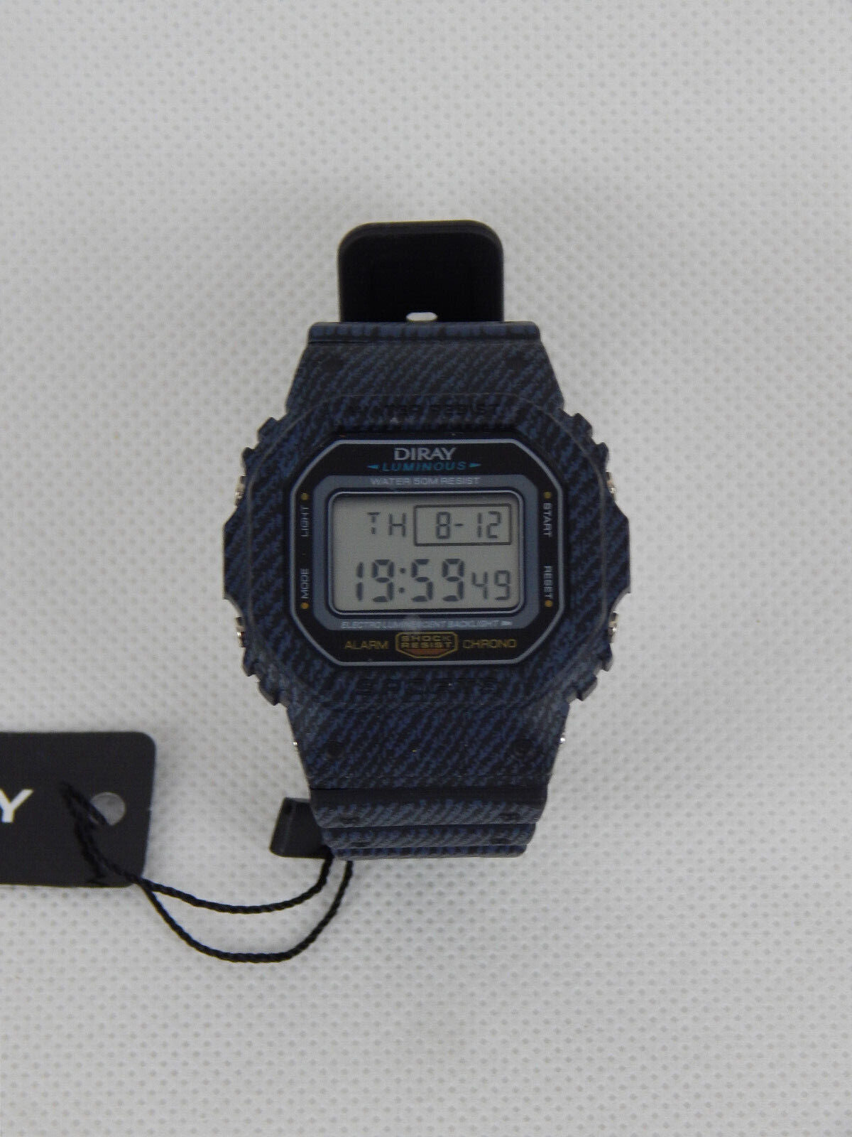 DIRAY Unisex Classic Digitaluhr PU-Armband Digitale Sportuhr Armbanduhr Uhr
