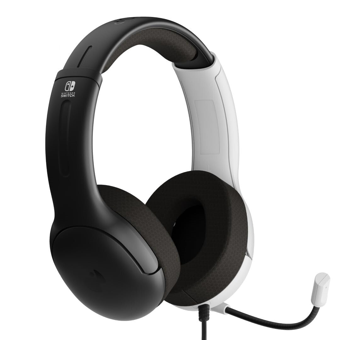 PDP Gaming LVL40 Stereo Kopfhörer mit Mic für Nintendo Switch Schwarz / Weiß