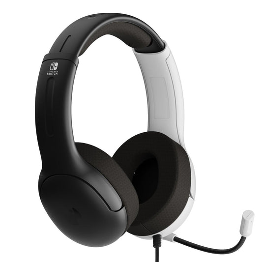 PDP Gaming LVL40 Stereo Kopfhörer mit Mic für Nintendo Switch Schwarz / Weiß