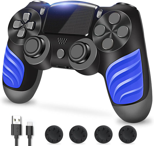 Roseason kompatibel mit Playstation 4 /Slim/Pro/PC, mit Akku Controller Schwarz