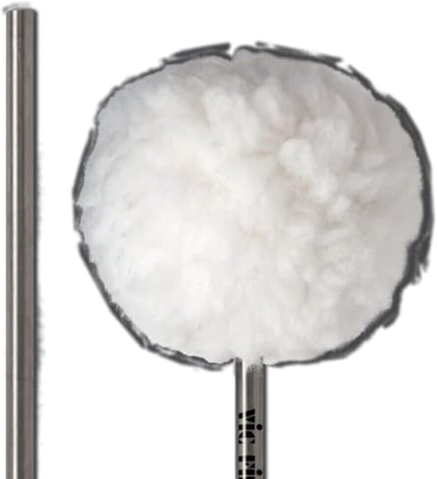 Vic Firth VicKick Bass Drum Beater VKB3 Medium Felt Core Covered with Fleece