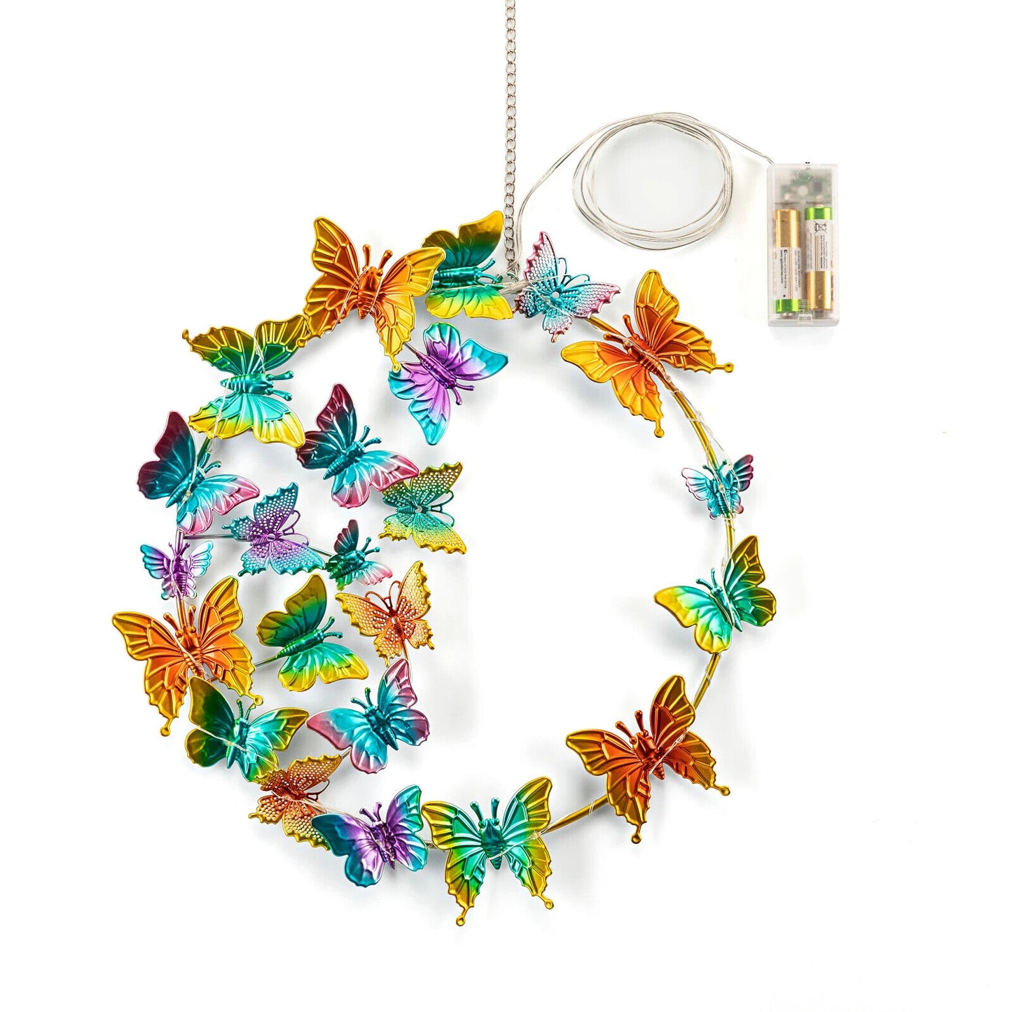LED-Dekokranz "Butterfly", 28 LEDs Deko Wohnungsdeko Dekoration LED Beleuchtung