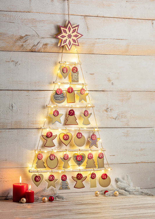 DIY-Adventskalender mit 24 Rubbelkarten Advent Weihnachten Advent-Kalender