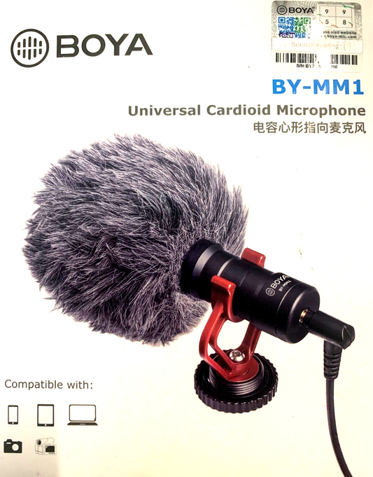 BOYA BY-MM1+ Universal Kompaktes Richtmikrofon 