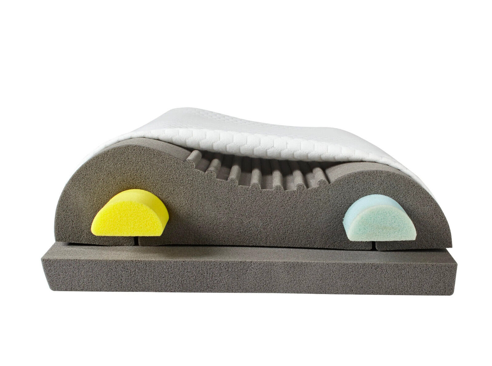 Orbisana Nackenstützkissen, ergonomisch Kissen Bettkissen Schlafkissen in Weiß