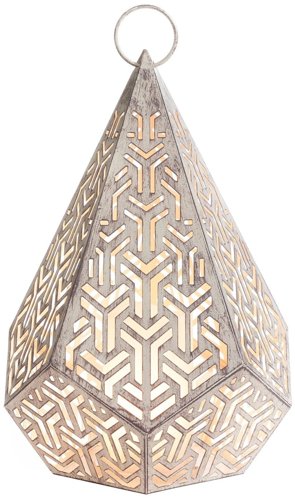 LED-Laterne Pyramide Flammeneffekt Exotische Lichteffekte LED Advent Dekoration