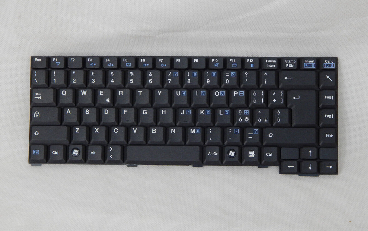 Laptop Tastatur Universal QWERTY Layout Laptoptastatur Notebook Einbau Tastatur