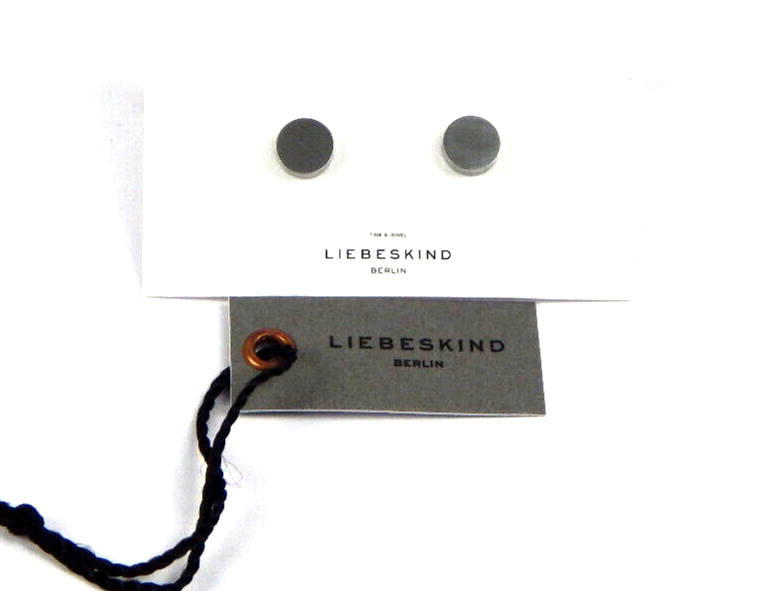 LIEBESKIND Damen-Ohrstecker Edelstahl mattiert, LJ-0049-E-07, Silber, One Size