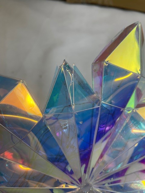 LED-Hängedeko "Rainbow Kristall", 34cm