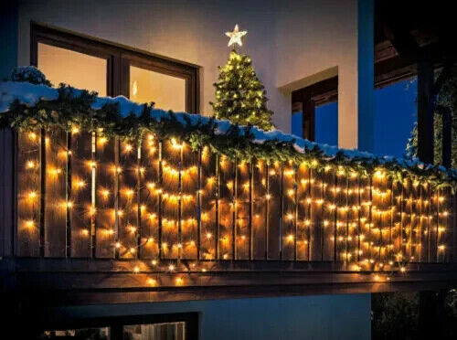 LED Lichterkette Lichtervorhang SWING Balkon Bogen Weihnachtsdeko Beleuchtung