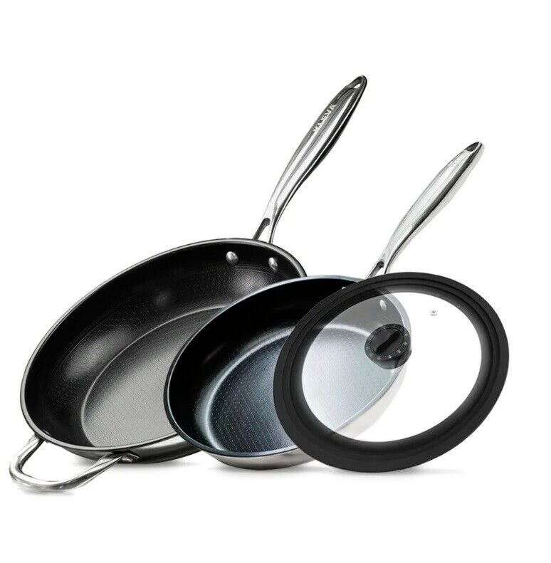 Livington Dura Pan – Pfannenset Mit Universaldeckel – 28cm + 24cm Pfan