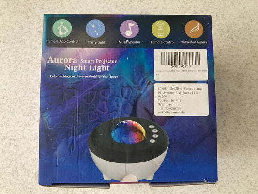 Aurora LED Sternenhimmel Projektor WLAN Galaxy Nachtlicht Bluetooth Musikplayer