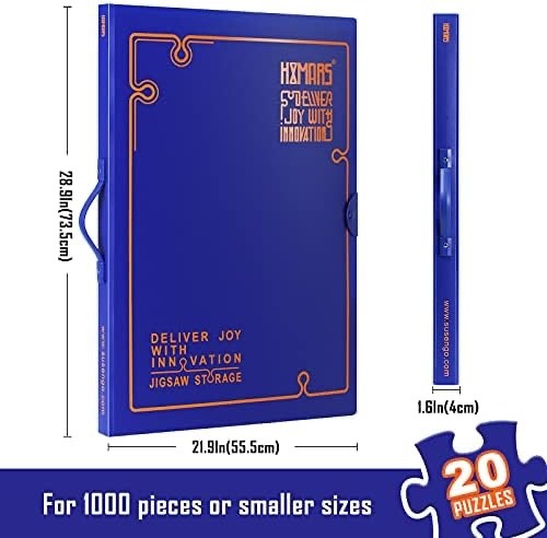 Puzzle-Aufbewahrungsordner für 1000 Teile: Puzzle-Organizer mit großer Kapazitä