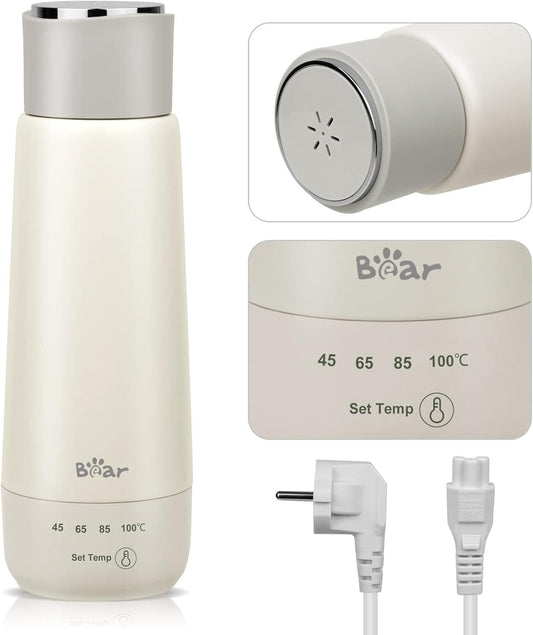 Bear 300 ml Wasserkocher, 3-in-1 Reise-Wasserkocher, Double Layer 304 Edelstahla