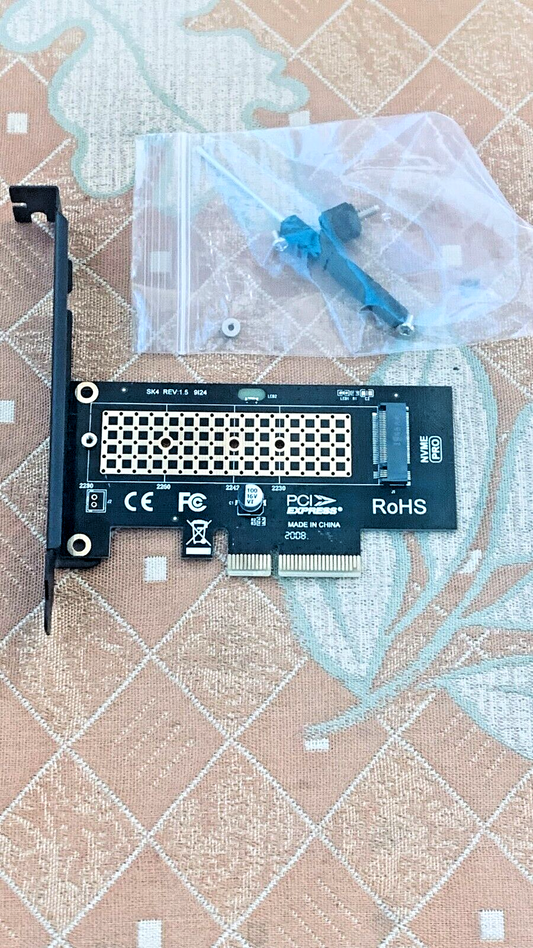 MMoRRx PA09-X1 M.2 NVMe zu PCIe X1 Adapter für 2230/2242/2260/2280 M.2 NVMe S