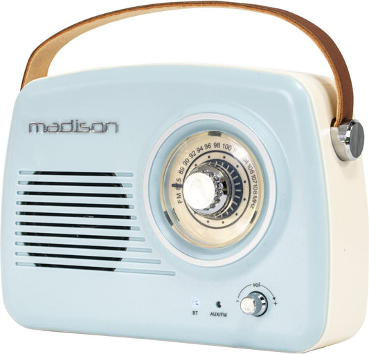 MADISON FREESOUND-VR30 TRAGBARES NOSTALGIE RADIO MIT BLUETOOTH UND FM