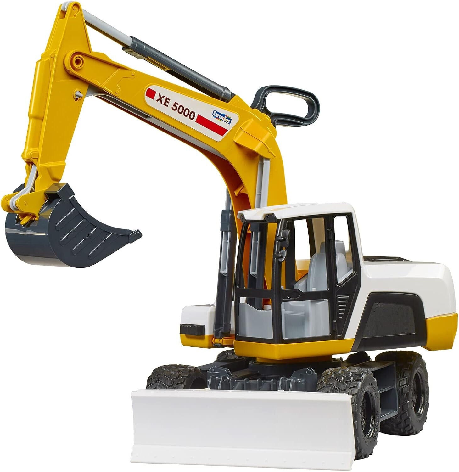 bruder 03413 - Mobilbagger 1:16 Fahrzeuge, Spielzeug Bagger, Sandbagger, Kinder