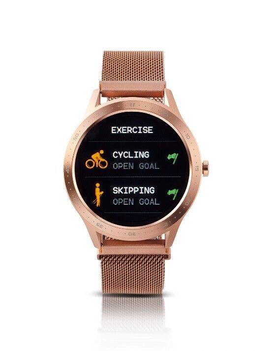 Fitnessuhr mit Full-Touchdisplay, gold Aktivitätstracker Fitness Armband