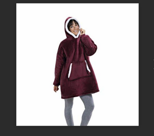 Kuschelhoodie Davos rot