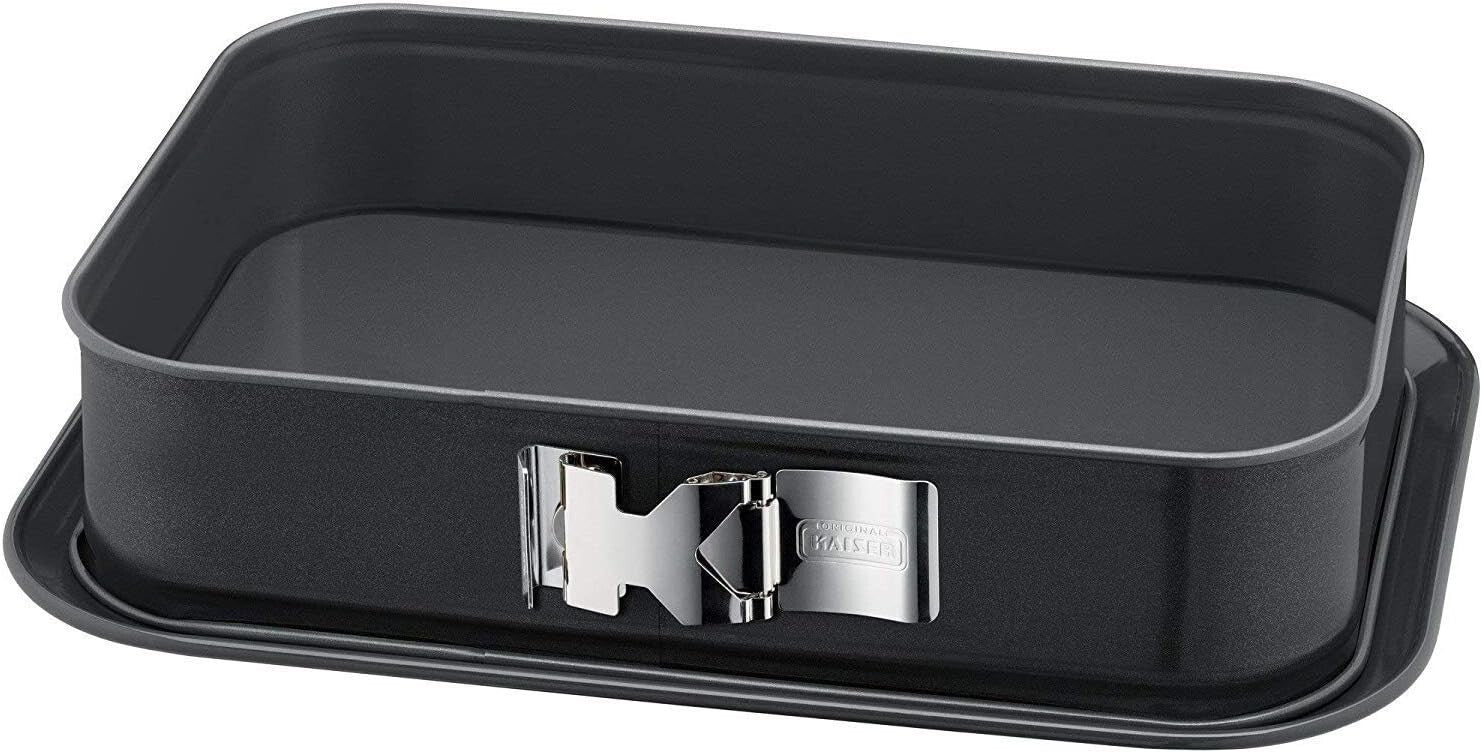 Springform Rectangular Safeclick Lfp, Stainless Steel 39.7 x 28.4 x 9.1 cm