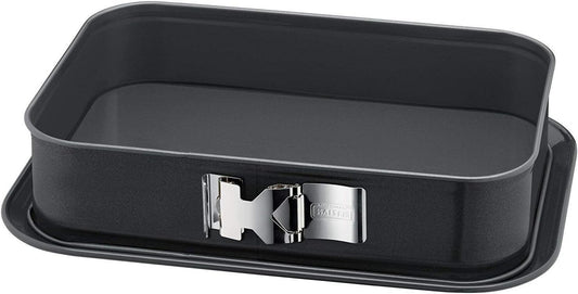 Springform Rectangular Safeclick Lfp, Stainless Steel 39.7 x 28.4 x 9.1 cm