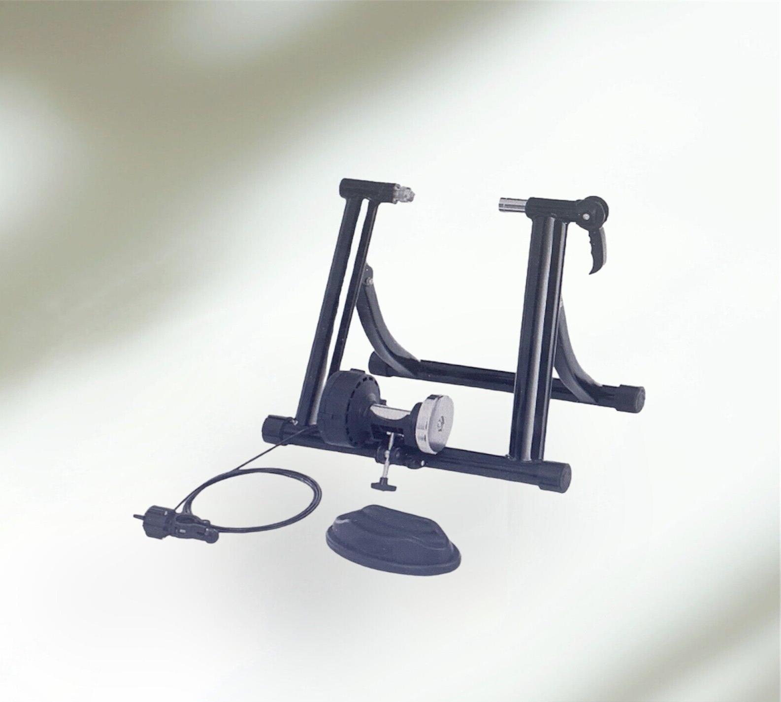 SONGMICS Fahrradtrainer, Heimtrainer, Magnetbremse, mit Rad zur Geräuschreduzier
