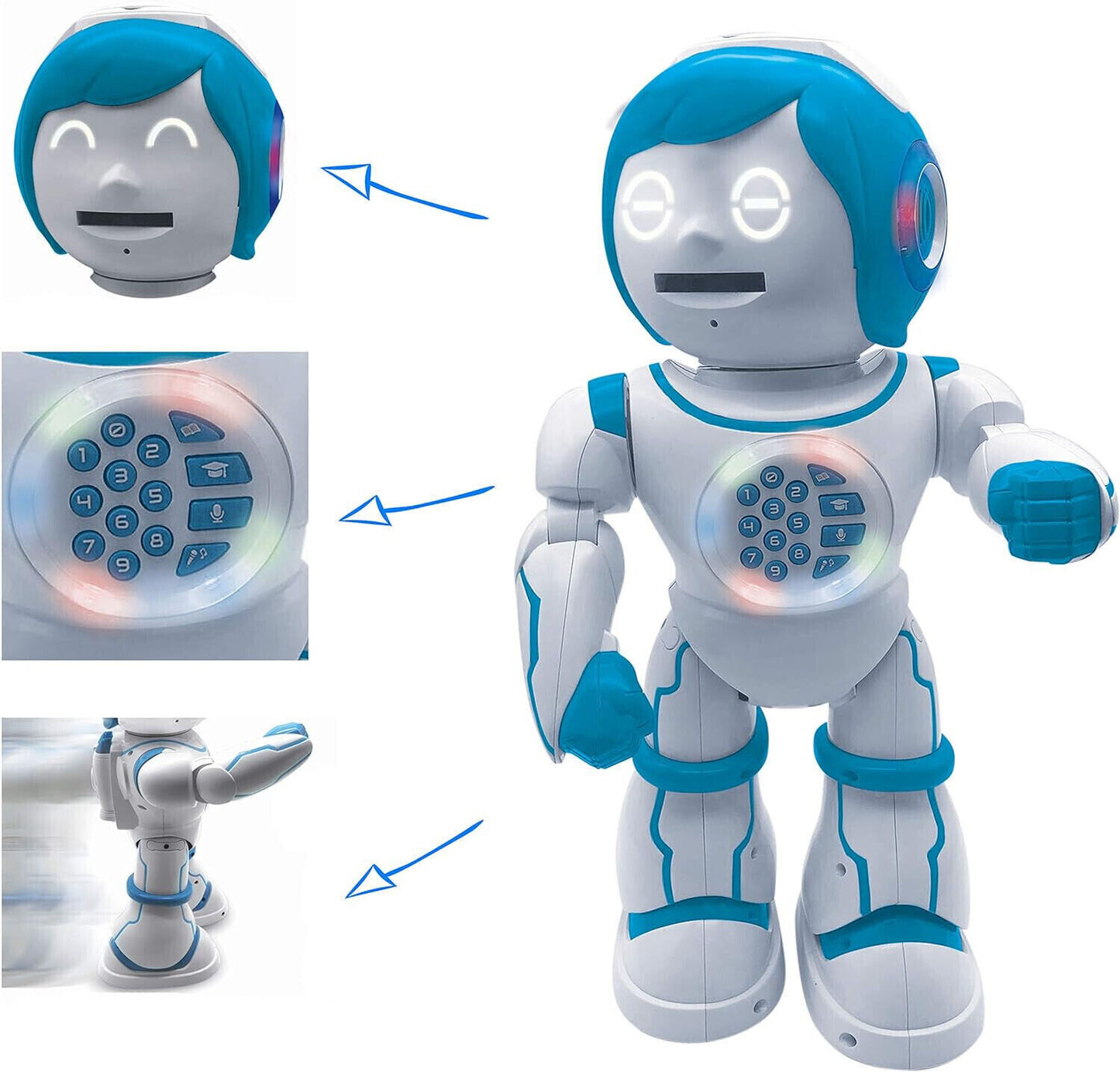 Lexibook ROB90DE Powerman Kid - Pädagogischer und zweisprachiger deutsch Roboter