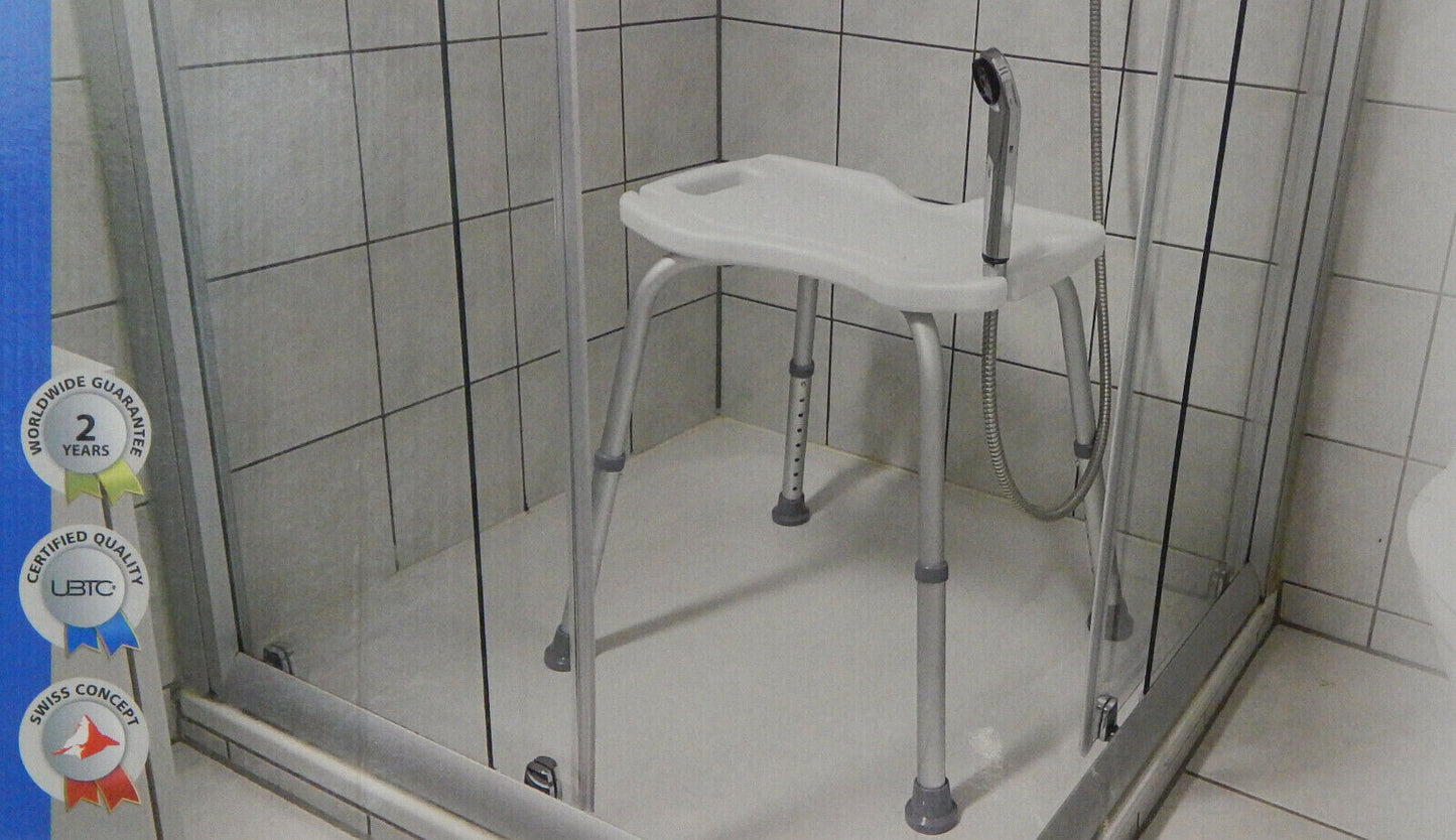 Duschhocker Duschstuhl Wandduschsitz Dusch- & Badehocker mit Brause-Halterung