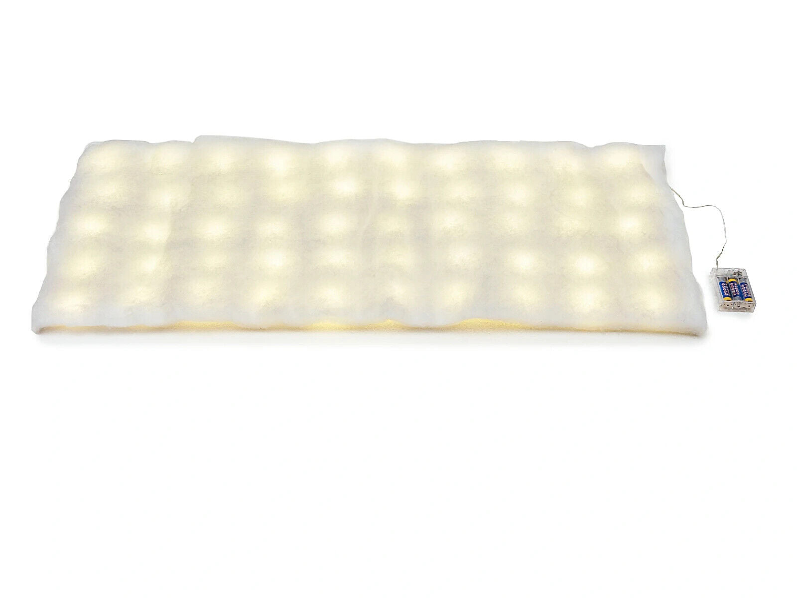 LED-Tischläufer "Snow" 100 x 40cm, 50 LEDs Dekoration Beleuchtung Dekostoff