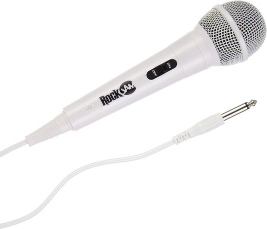 RockJam Karaoke Microphone Wired Unidirectional Dynamic Microphone with Three Me