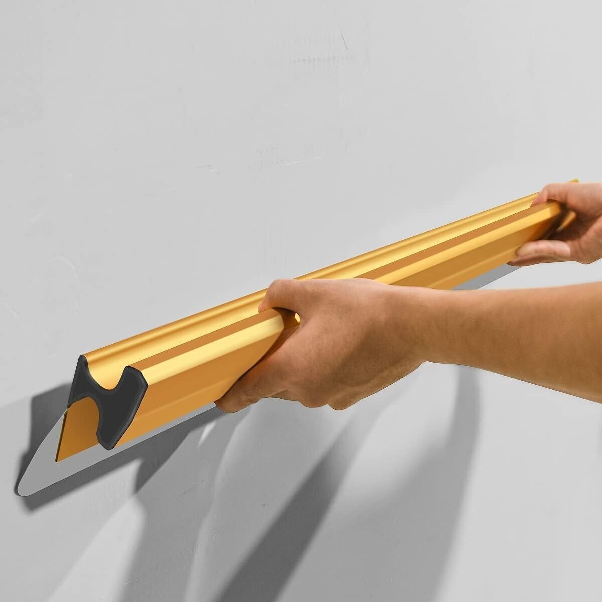 MOPEI Profi Flächenspachtel 80 cm mit Austauschbarem Edelstahlblatt, Gipserspach