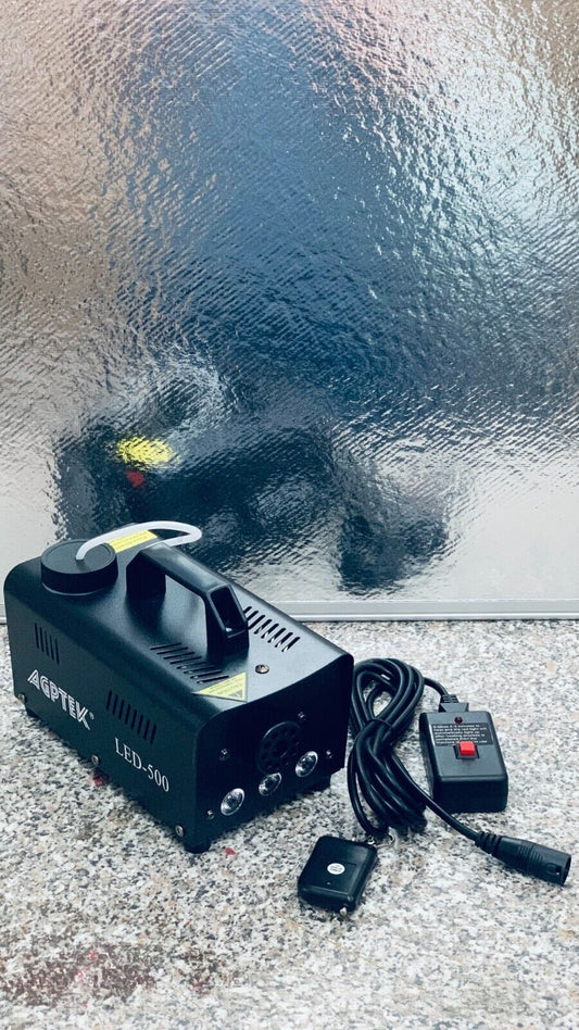 Nebelmaschine, AGPTEK Nebel Maschine mit kabelloser Fernbedienung UND LED Licht,