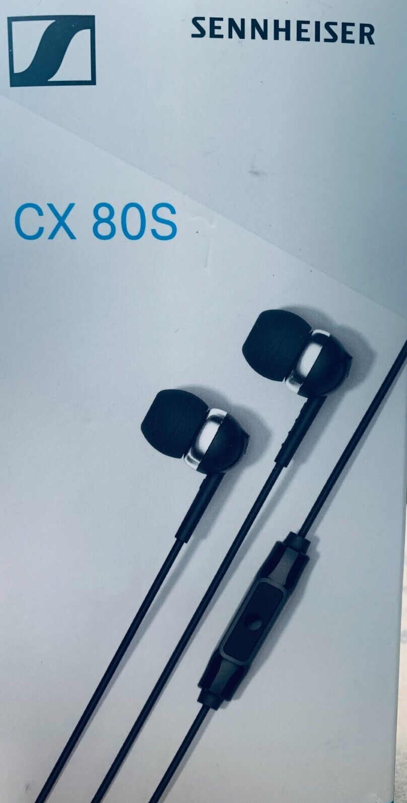 Sennheiser CX 80S In-Ear-Hörer mit integrierter Fernbedienung, schwarz, klein